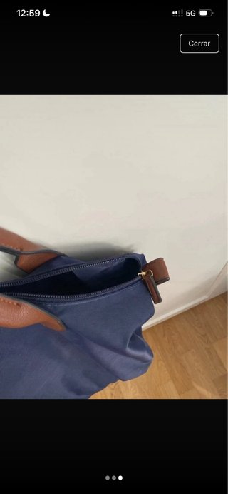 Bolso shopper azul Mango