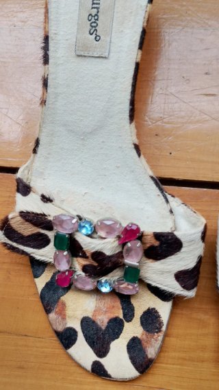 Sandalias Pilar Burgos Leopardo Joyas