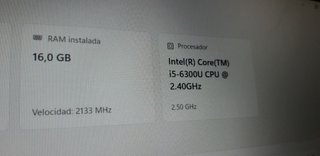 Portátil Dell i5 16GB RAM DDR4 W11,  batería bien