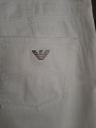 Vaqueros Armani Jeans Blancos Mujer