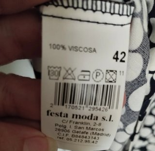 Vestido sin estrenar manga corta con etiqueta