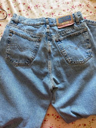 Vaqueros retro azules