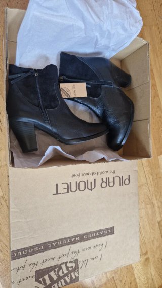 Botines Pilar Monet Talla 37 Tacón