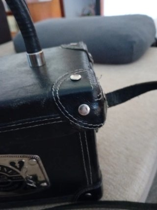 Bolso de cuero vintage años 80