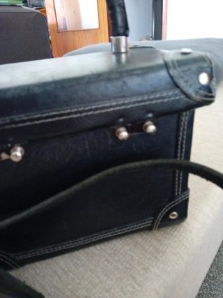 Bolso de cuero vintage años 80