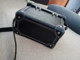 Bolso de cuero vintage años 80