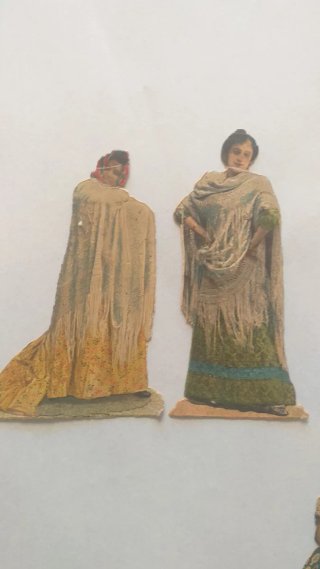 Lote 8 cromos troquelados figuras flamencas