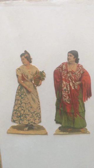 Lote 8 cromos troquelados figuras flamencas