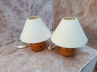 Pareja de lámparas de mesa
