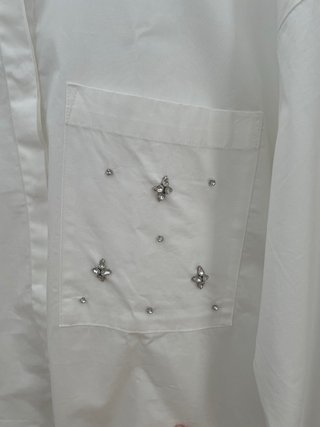 Camisa Zara adornada Talla S