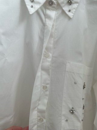 Camisa Zara adornada Talla S