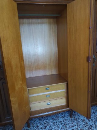 Dormitorio Colonial Madera Maciza 6 Puertas