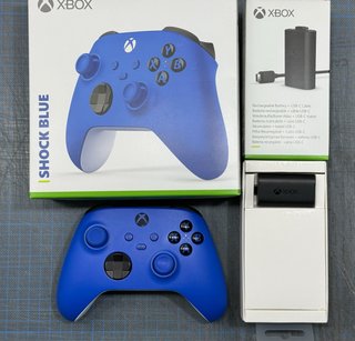 Mando Xbox Series Shock Blue + Batería