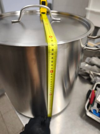 Olla grande de acero inoxidable 50 litros con tapa