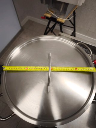 Olla grande de acero inoxidable 50 litros con tapa