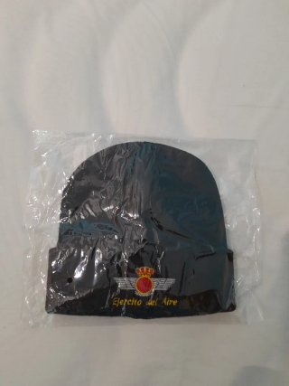 Gorro lana Ejército del Aire negro