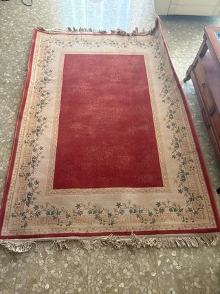 Tappeto in Lana CISNE Creville Beige/Rosso