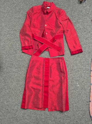 Traje Purificación García T40 Rojo