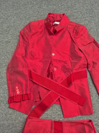 Traje Purificación García T40 Rojo
