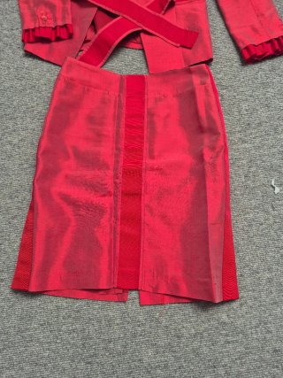 Traje Purificación García T40 Rojo