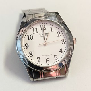 Reloj Casio Clásico Acero Esfera Blanca