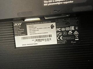 Monitor LCD Acer K242HL 60 pollici