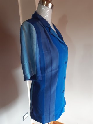 Piero Moretti Camicia Giacca Blu Taglia 48