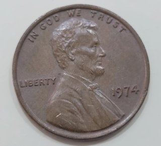 Moneda 1 Centavo Dólar 1974 Lincoln