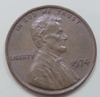 Moneda 1 Centavo Dólar 1974 Lincoln