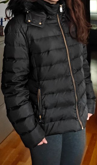 Abrigo plumas Zara