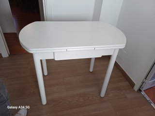 Mesa de cocina extensible maciza