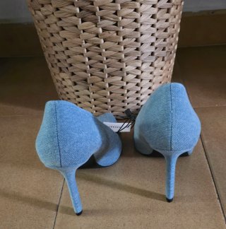 Zapatos tacón vaquero Lefties talla 37