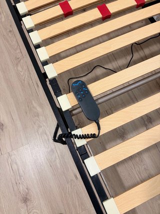 Cama articulada eléctrica metal y madera