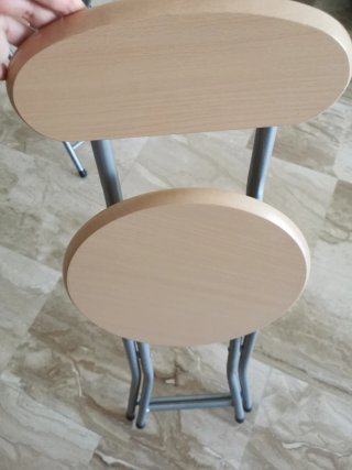 2 Sillas Plegables plástico y Metal