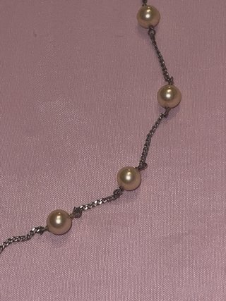 Gargantilla Plata y Perlas Mallorca (vintaje 1991)