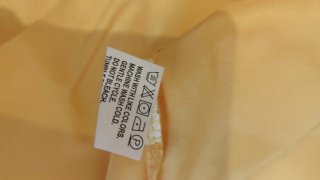 Camicia donna OVS raso effetto seta gialla L