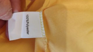 Camicia donna OVS raso effetto seta gialla L