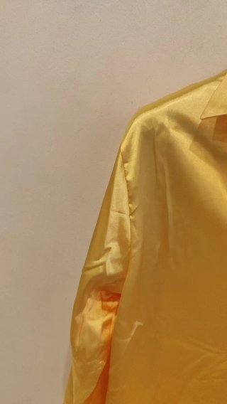 Camicia donna OVS raso effetto seta gialla L