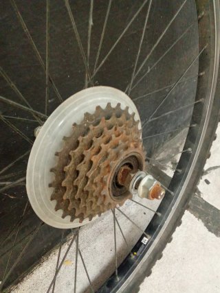 Rueda trasera bicicleta 24 pulgadas