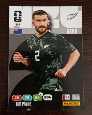 Carta Tim Payne Adrenalyn Mundial 2026