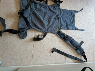 Mochila Porta Bebés Fidella Gris azulado