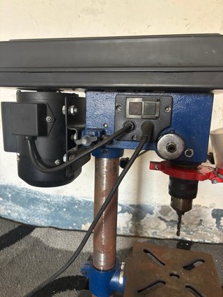Taladro de columna azul