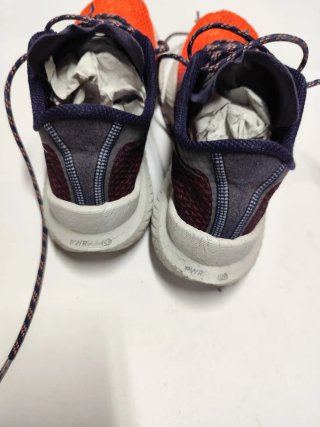 Zapatillas running mujer azul y naranja