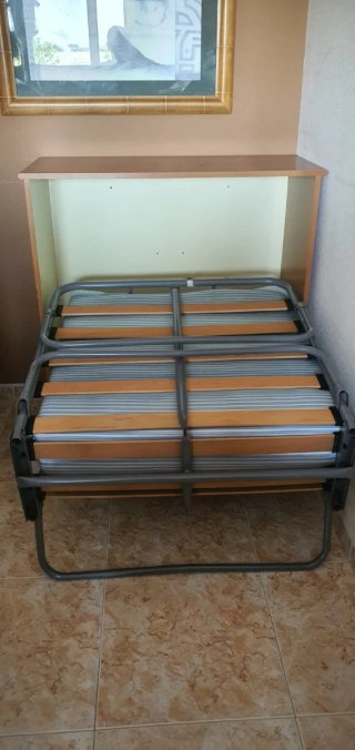 Cama Plegable Madera y Metal
