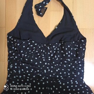 Vestido estilo Marilyn lunares