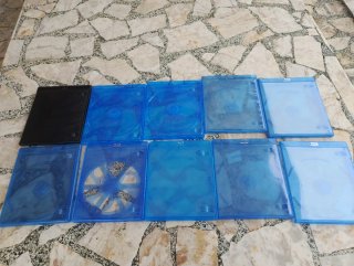 10 Cajas para Blu-ray (Azul)