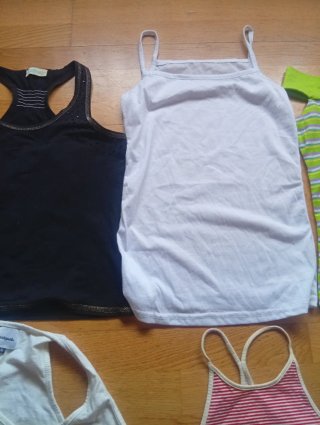Lote 8 camisetas tirantes mujer