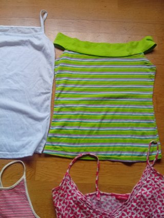 Lote 8 camisetas tirantes mujer