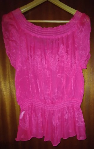 Blusa rosa talla única