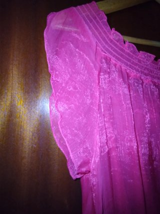 Blusa rosa talla única